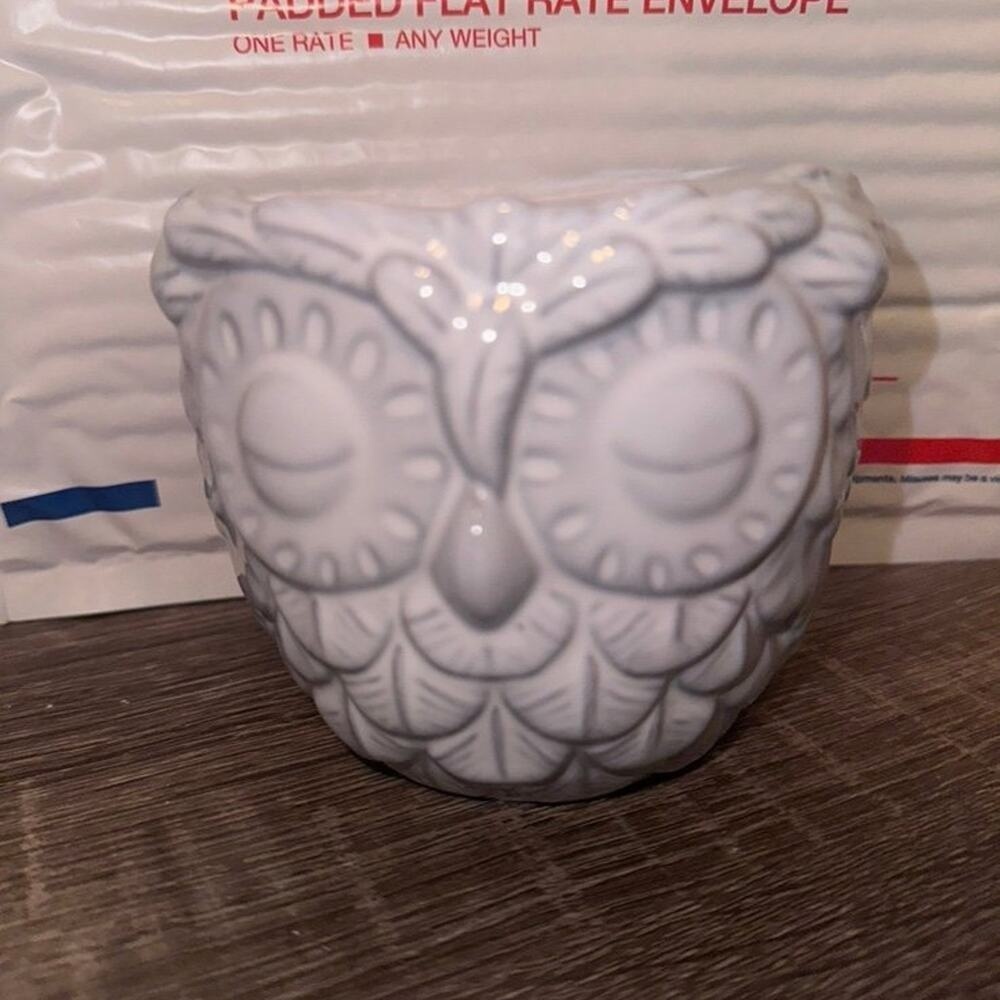 Bath and Body Works owl candle holder‎